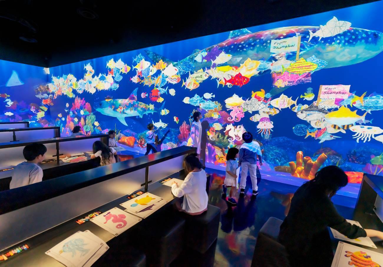 世界とつながったお絵かき水族館 / Sketch Aquarium: Connected World | チームラボ 学ぶ！未来の遊園地